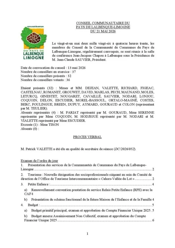 Image du document PV conseil du 21 mai 2026